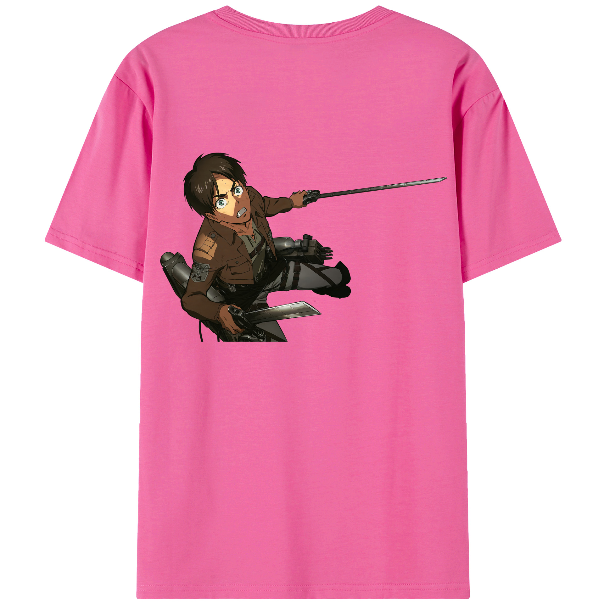（画像用） 進撃の巨人 エレン･イェーガー Attack on Titan Eren Jäger レディース半袖Tシャツ(バックプリント)